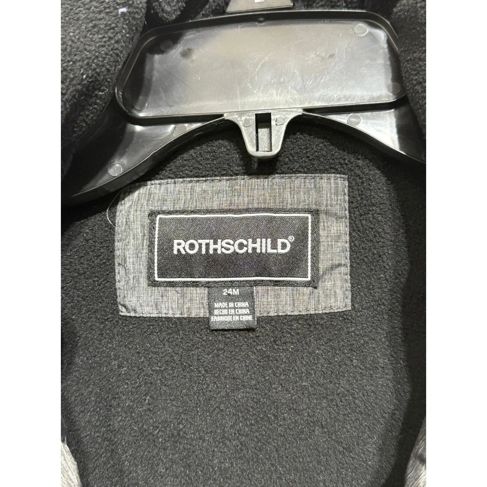 Rothschild Kids‎ Winter Puffer Jacket Hooded Grey Size 24M Boys Girls